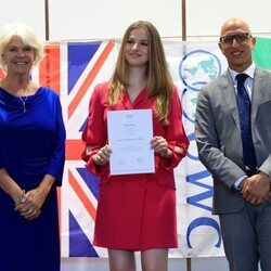 La Princesa Leonor en su graduación en el UWC Atlantic College