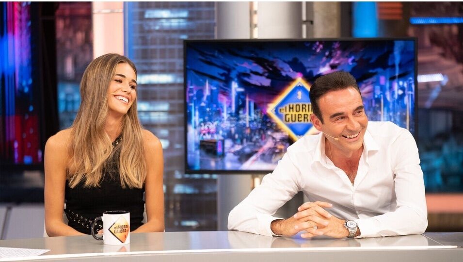 Ana Soria y Enrique Ponce durante su entrevista en 'El Hormiguero'