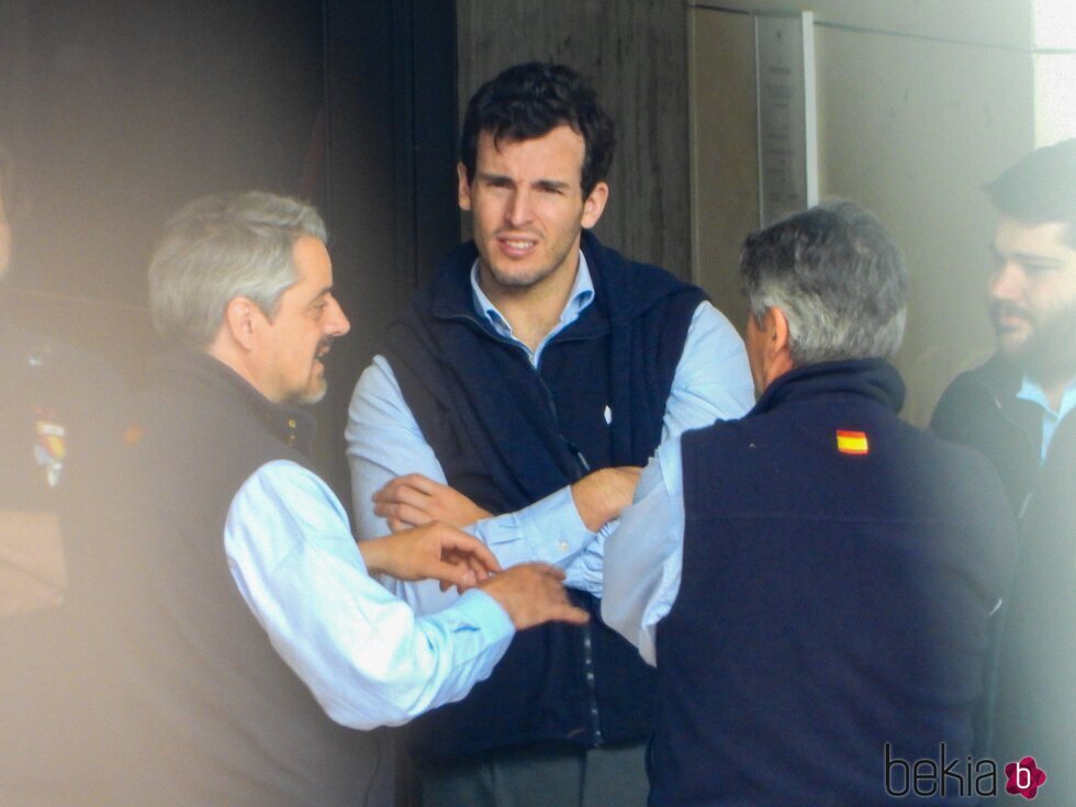 Íñigo Onieva con otros compañeros antes de irse de peregrinación a Lourdes