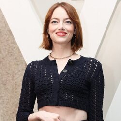 Emma Stone en el desfile de Louis Vuitton en Isola Bella