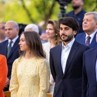 Iman de Jordania y Jameel Thermiotis en la graduación de Hashem de Jordania