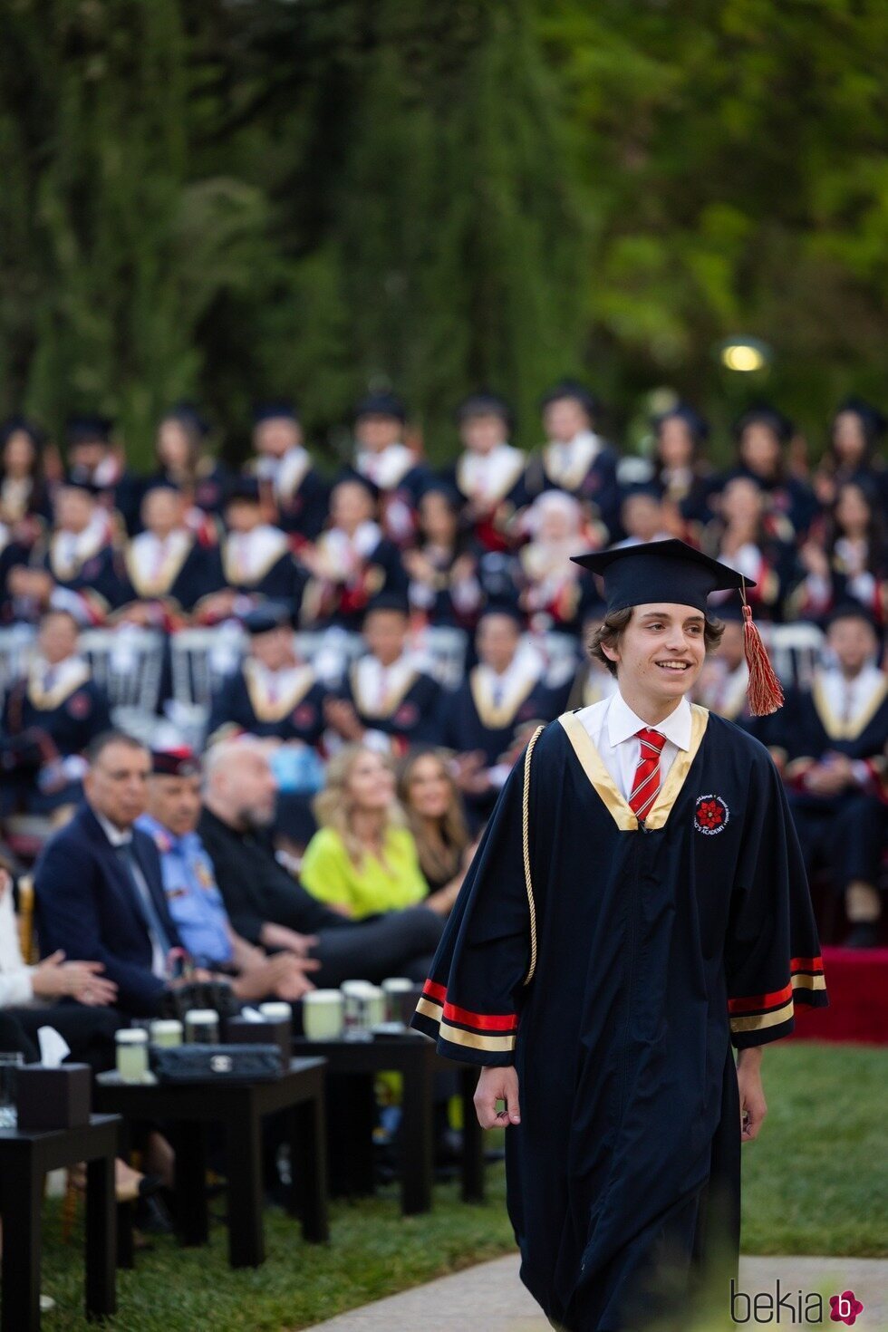 Hashem de Jordania en su graduación