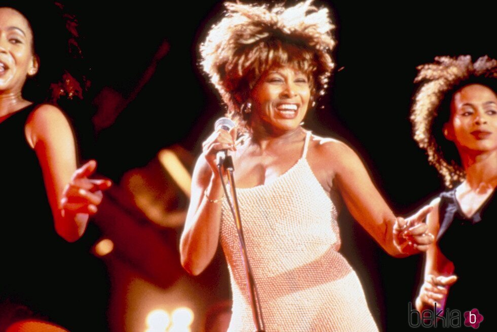 Tina Turner en una de sus actuaciones en 1993