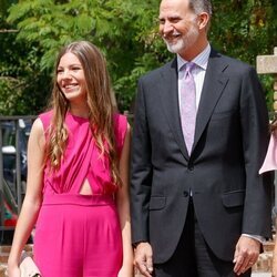 El Rey Felipe VI y la Infanta Sofía en la Confirmación de la Infanta Sofía