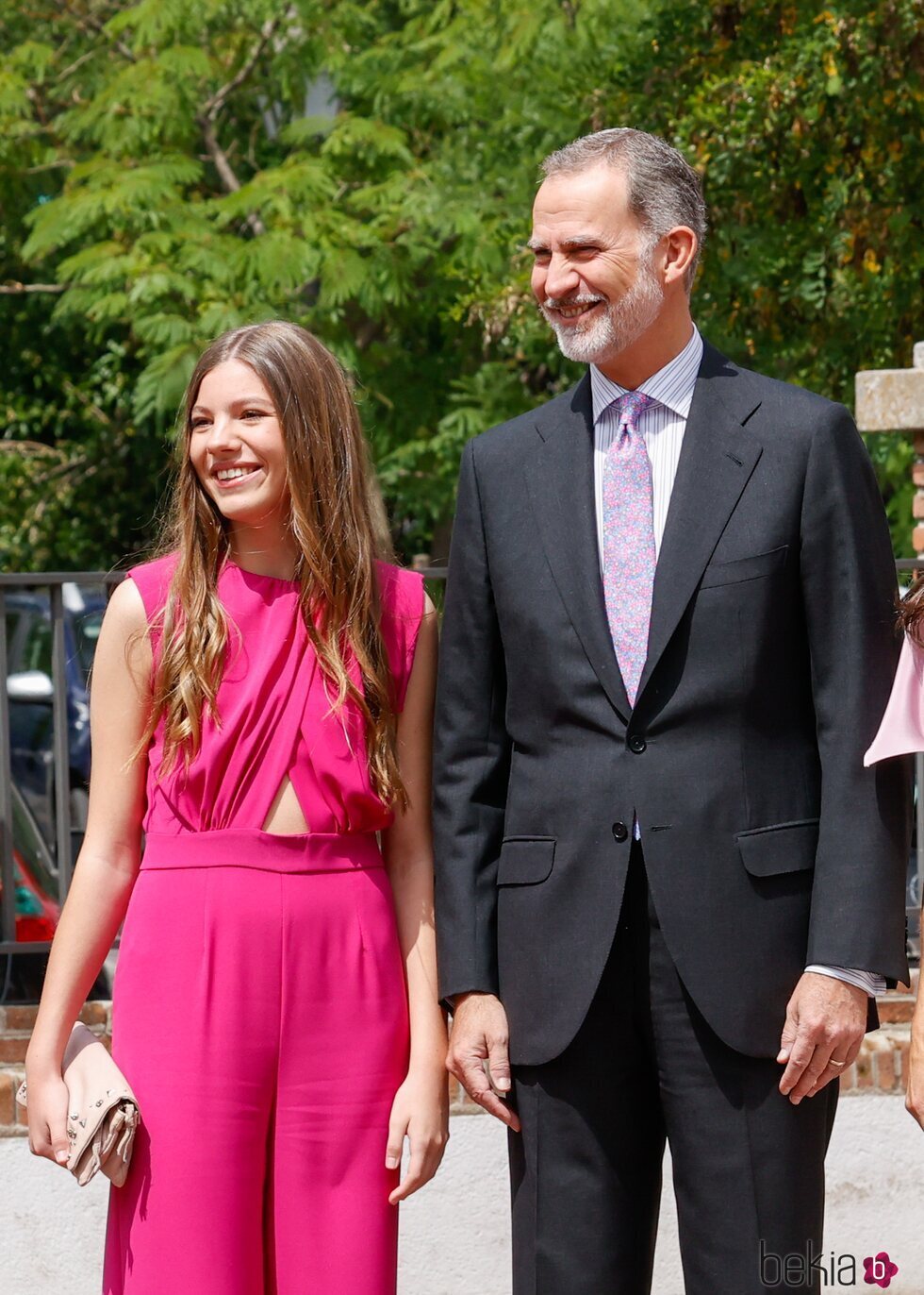 El Rey Felipe VI y la Infanta Sofía en la Confirmación de la Infanta Sofía