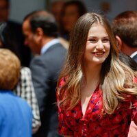 La Princesa Leonor sonríe en la Confirmación de la Infanta Sofía