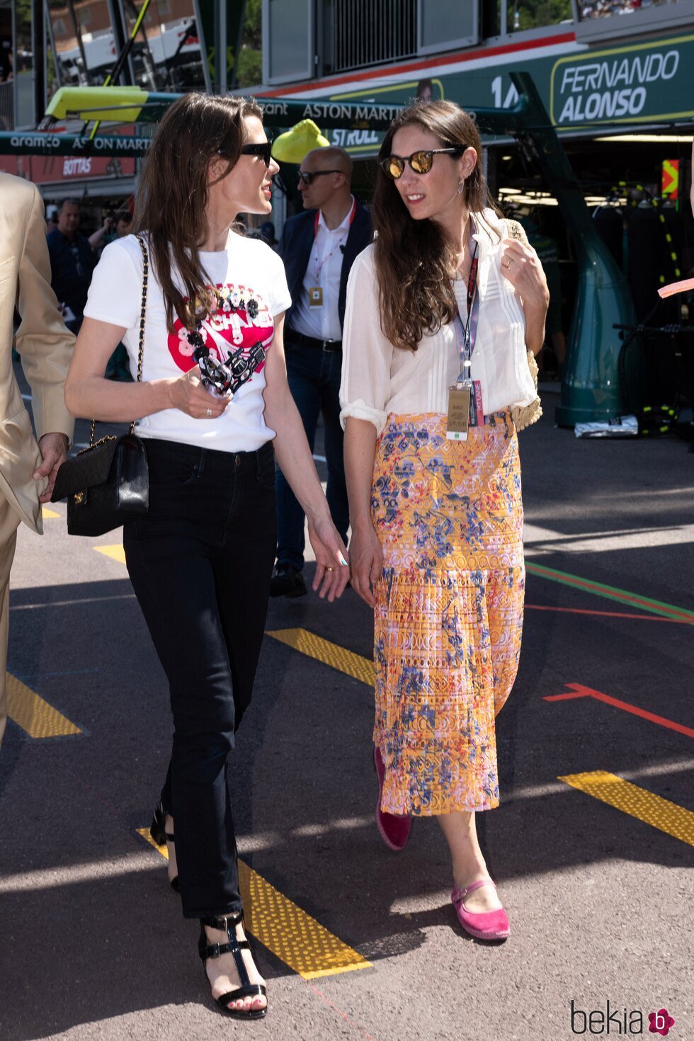 Carlota Casiraghi y Tatiana Santo Domingo en el Gran Premio de Mónaco 2023