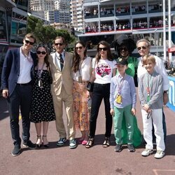 Alexandra de Hannover y Ben Sylvester Strautmann, Andrea Casiraghi y Tatiana Santo Domingo, Sasha Casiraghi, Carlota Casiraghi y Raphaël Elmaleh en el Gran