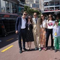 Alexandra de Hannover y Ben Sylvester Strautmann, Andrea Casiraghi y Tatiana Santo Domingo, Sasha Casiraghi, Carlota Casiraghi y Raphaël Elmaleh en el Gran