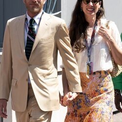 Andrea Casiraghi y Tatiana Santo Domingo en el Gran Premio de Mónaco 2023