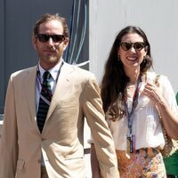 Andrea Casiraghi y Tatiana Santo Domingo en el Gran Premio de Mónaco 2023