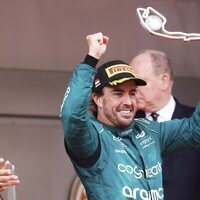 Fernando Alonso tras su segundo puesto en el Gran Premio de Mónaco 2023