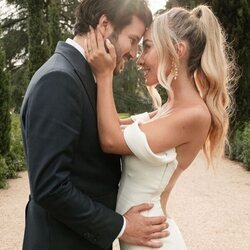 Willy Bárcenas y Loreto Sesma en su boda