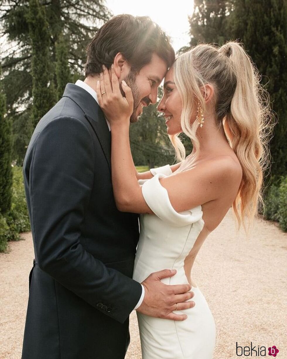 Willy Bárcenas y Loreto Sesma en su boda