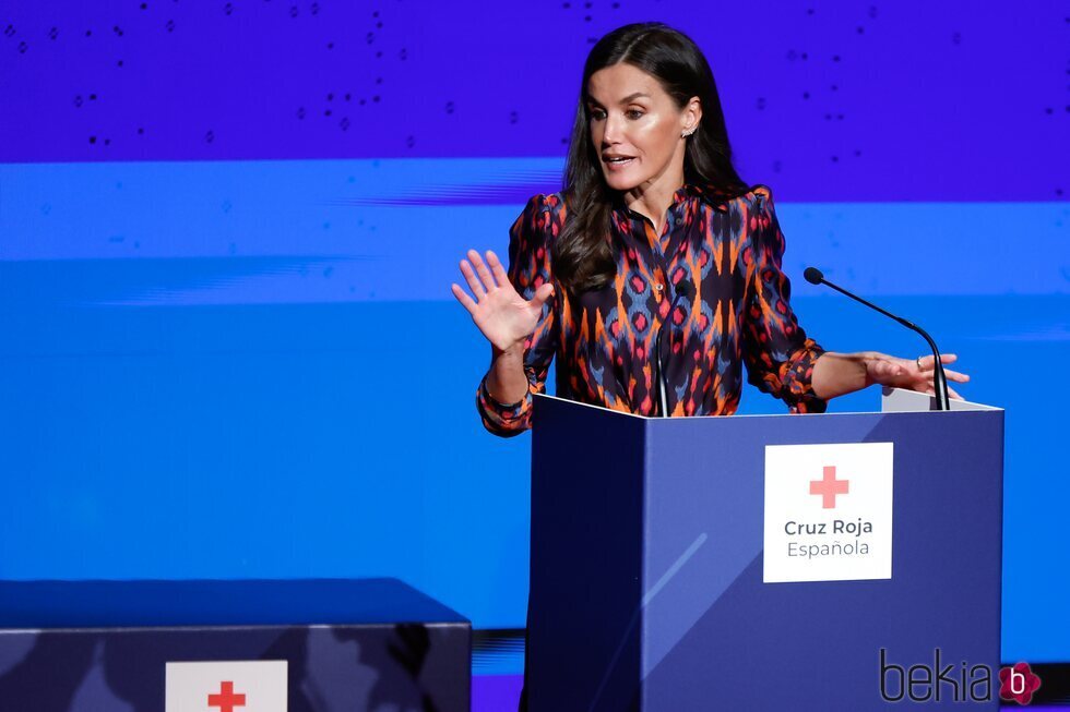 La Reina Letizia en su discurso en el Día Mundial de la Cruz Roja 2023