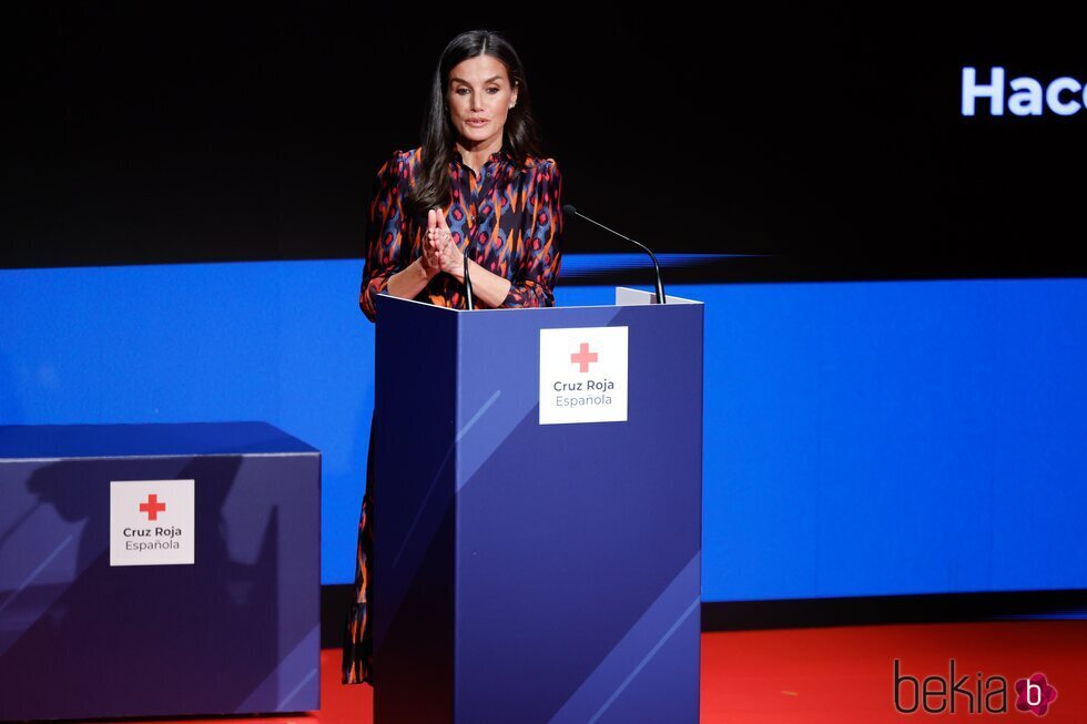 La Reina Letizia en su intervención en el Día Mundial de la Cruz Roja 2023