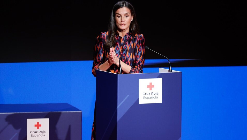 La Reina Letizia en su intervención en el Día Mundial de la Cruz Roja 2023