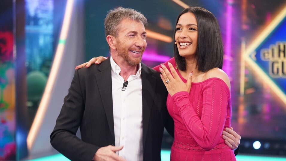 Chanel Terrero con Pablo Motos en 'El Hormiguero'