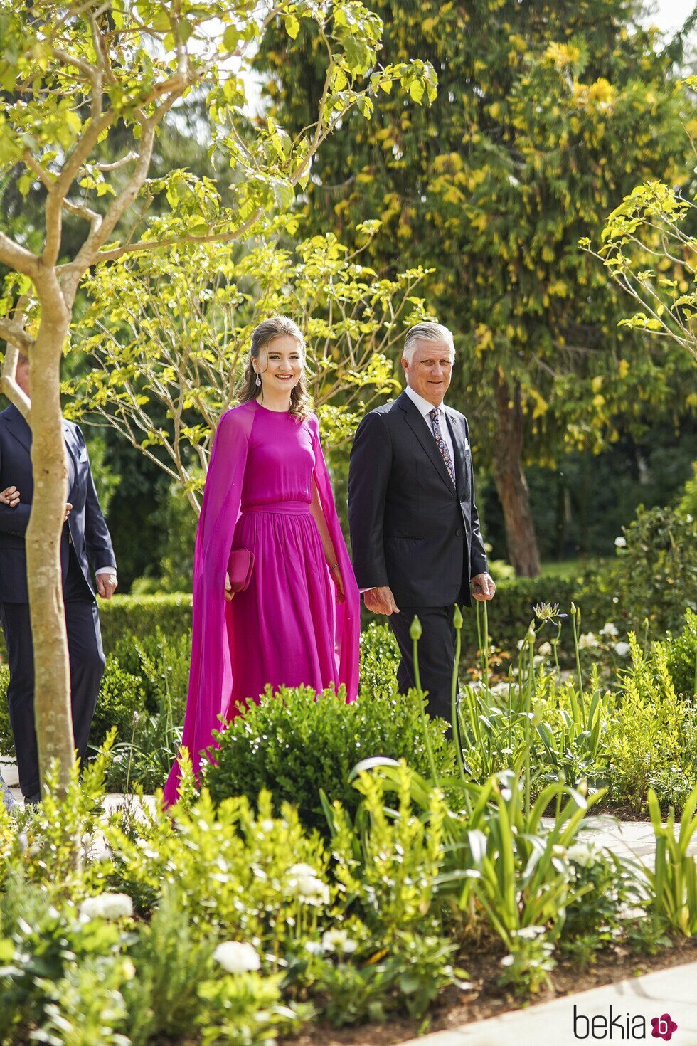 Felipe de Bélgica y Elisabeth de Bélgica en la boda de Hussein y Rajwa de Jordania