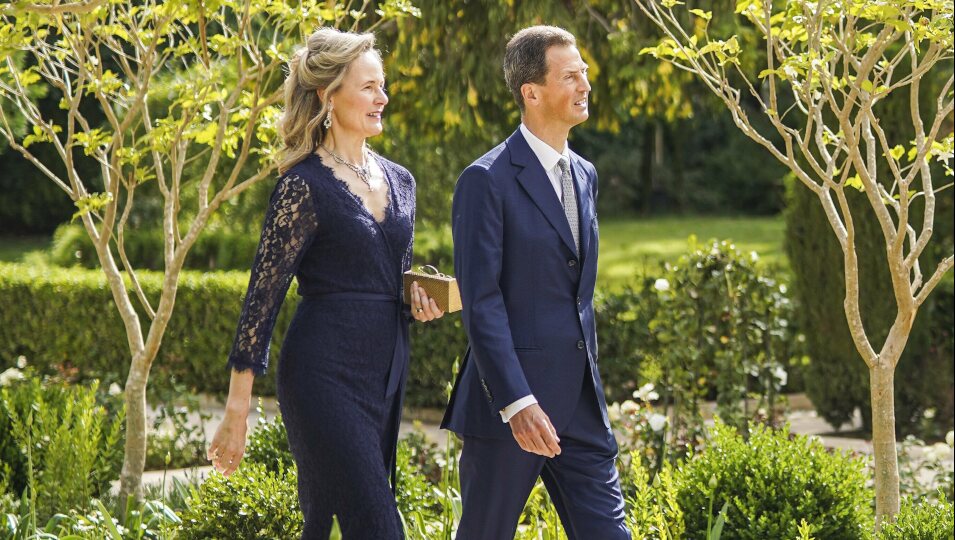 Alois y Sophie de Liechtenstein en la boda de Hussein y Rajwa de Jordania