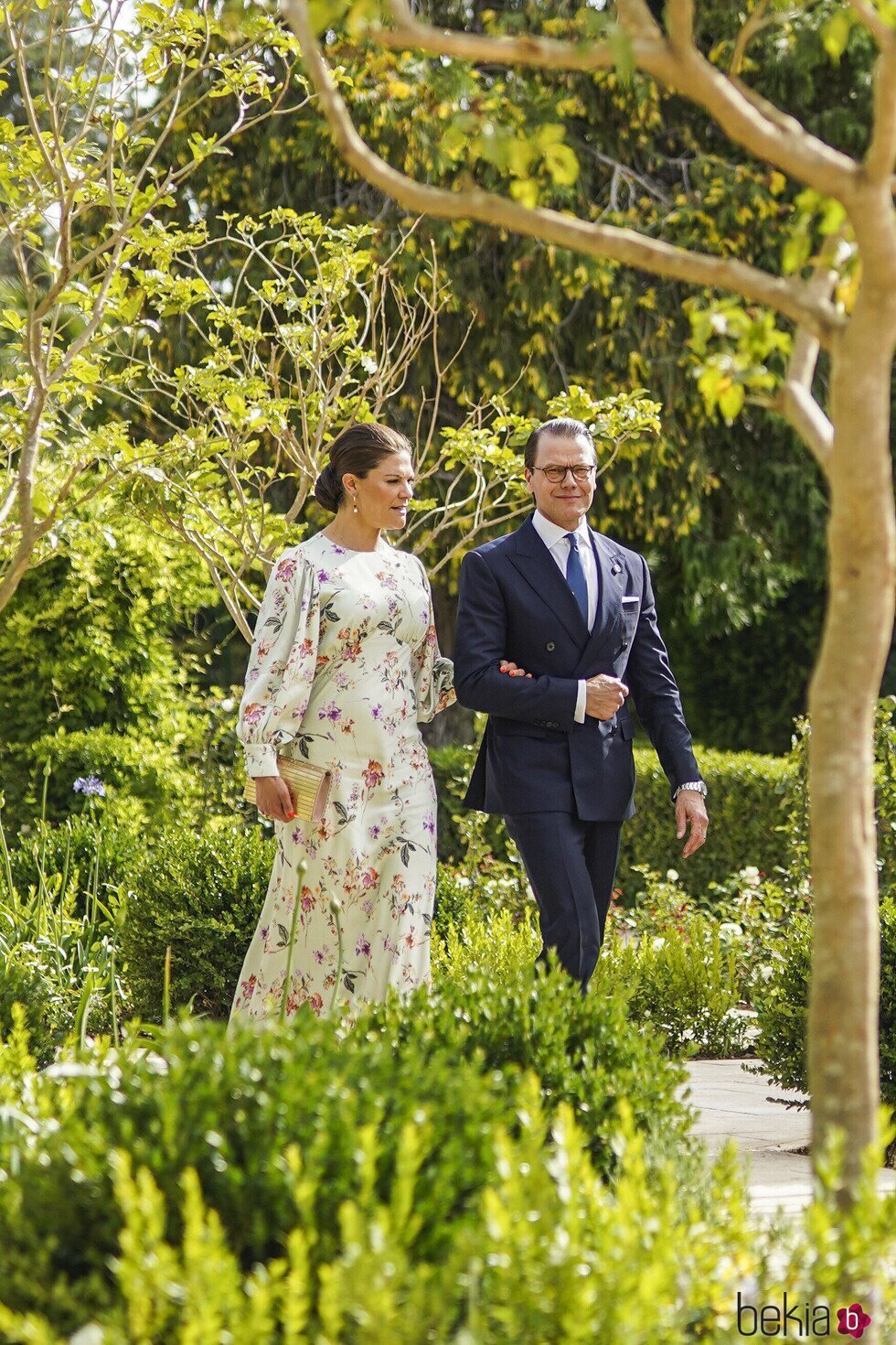 Victoria y Daniel de Suecia en la boda de Hussein y Rajwa de Jordania