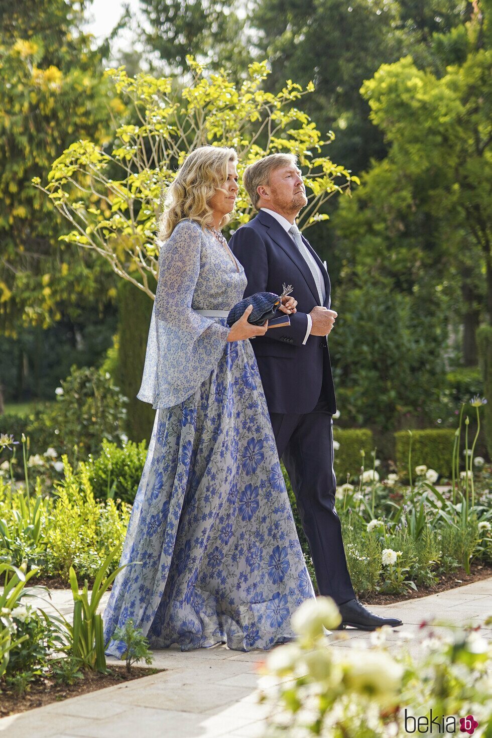 Guillermo Alejandro y Máxima de Holanda en la boda de Hussein y Rajwa de Jordania