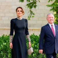 Los Reyes de Jordania en la boda de Hussein y Rajwa de Jordania