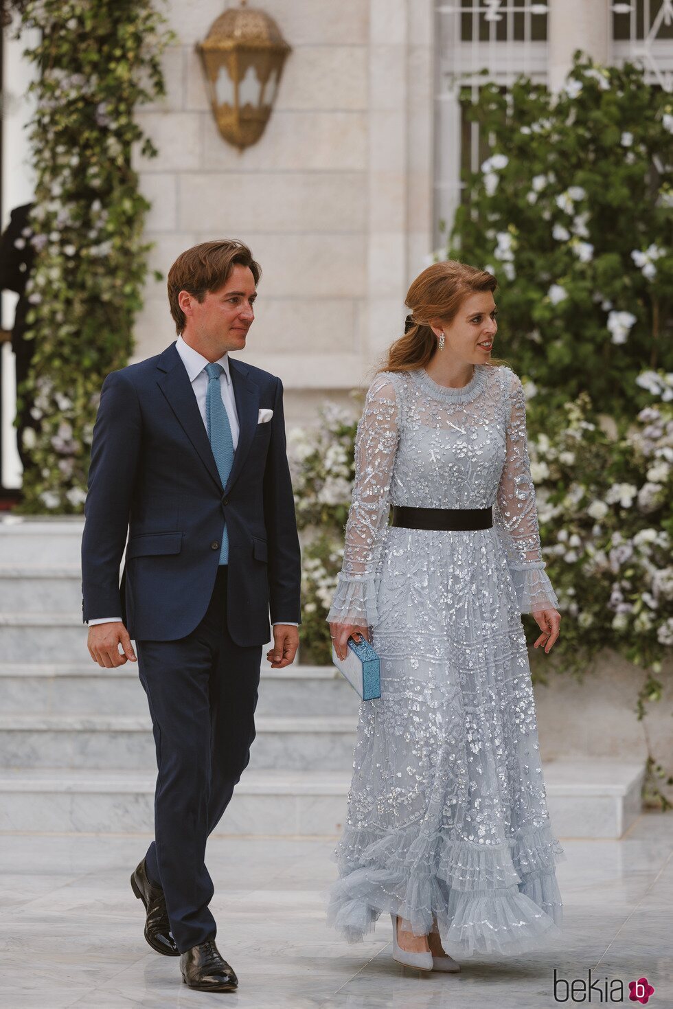 Beatriz de York y Edo Mapelli en la boda de Hussein y Rajwa de Jordania