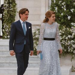 Beatriz de York y Edo Mapelli en la boda de Hussein y Rajwa de Jordania