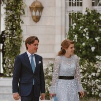 Beatriz de York y Edo Mapelli en la boda de Hussein y Rajwa de Jordania