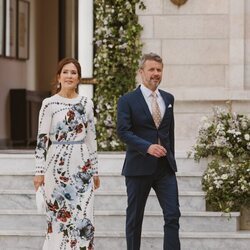 Federico y Mary de Dinamarca en la boda de los Príncipes Hussein y Rajwa de Jordania