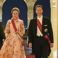 Alois y Sophie de Liechtenstein en la recepción por la boda de Hussein y Rajwa de Jordania