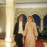 Edoardo Mapelli Mozzi y Beatriz de York con la tiara York en la recepción por la boda de Hussein y Rajwa de Jordania