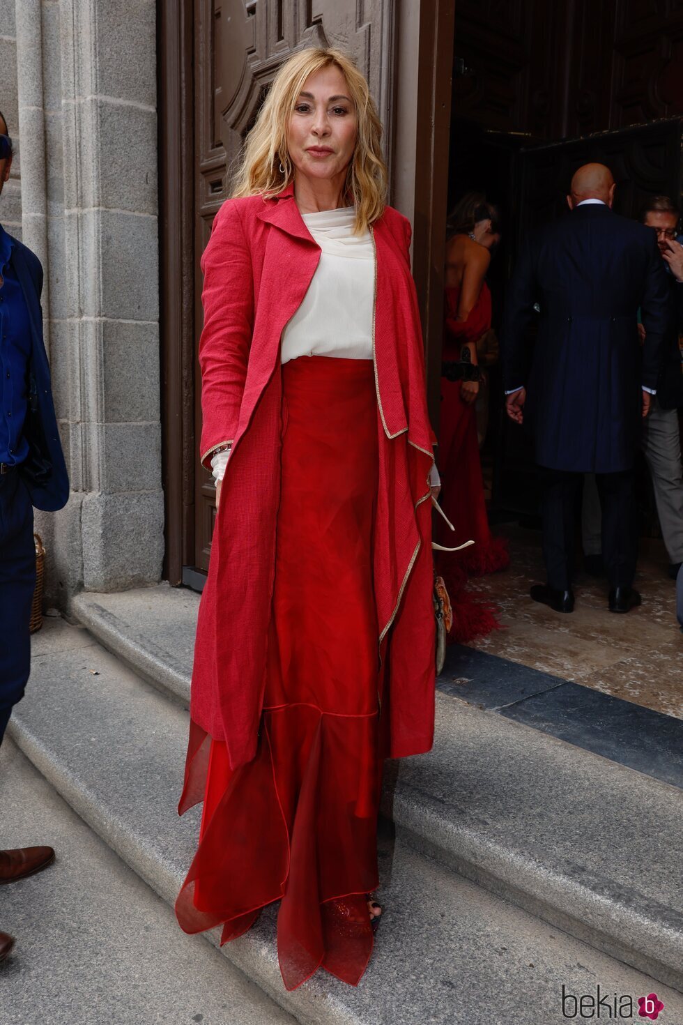 María de Mora en la boda de Kiko Matamoros y Marta López Álamo