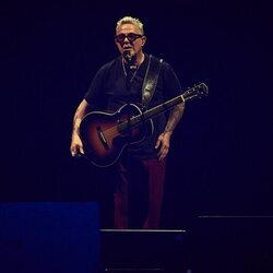 Alejandro Sanz en uno de sus conciertos en Pamplona