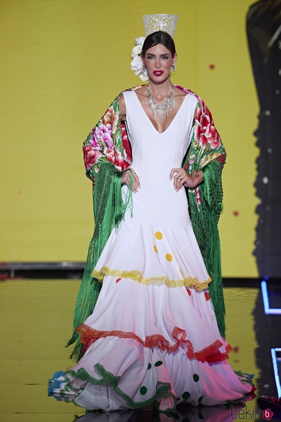 Marta López Álamo vestida de Lola Flores en la 'Sálvame Fashion Week 2023'