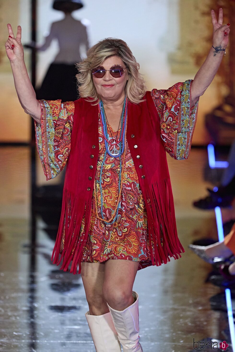 Terelu Campos dándolo todo en la 'Sálvame Fashion Week 2023'