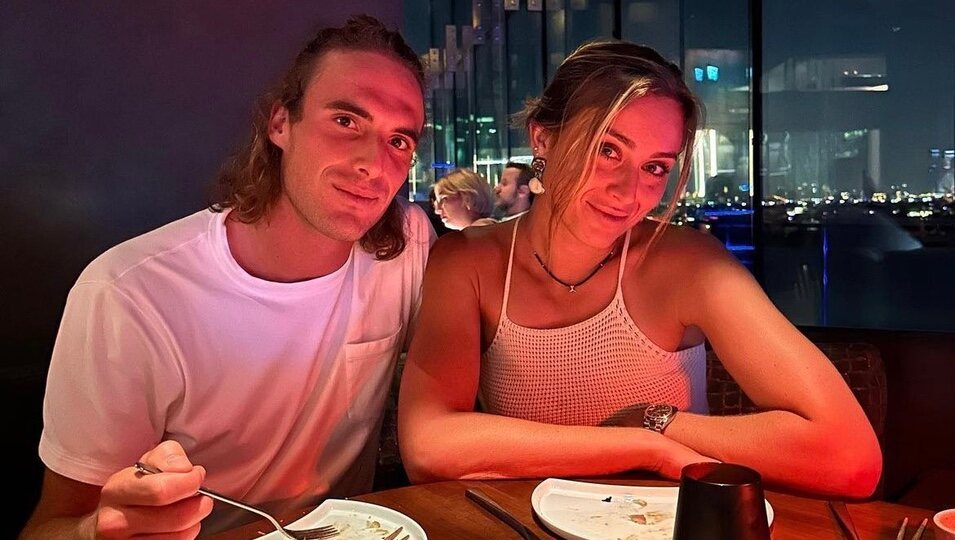 Stefanos Tsitsipas y Paula Badosa cenando juntos en Miami