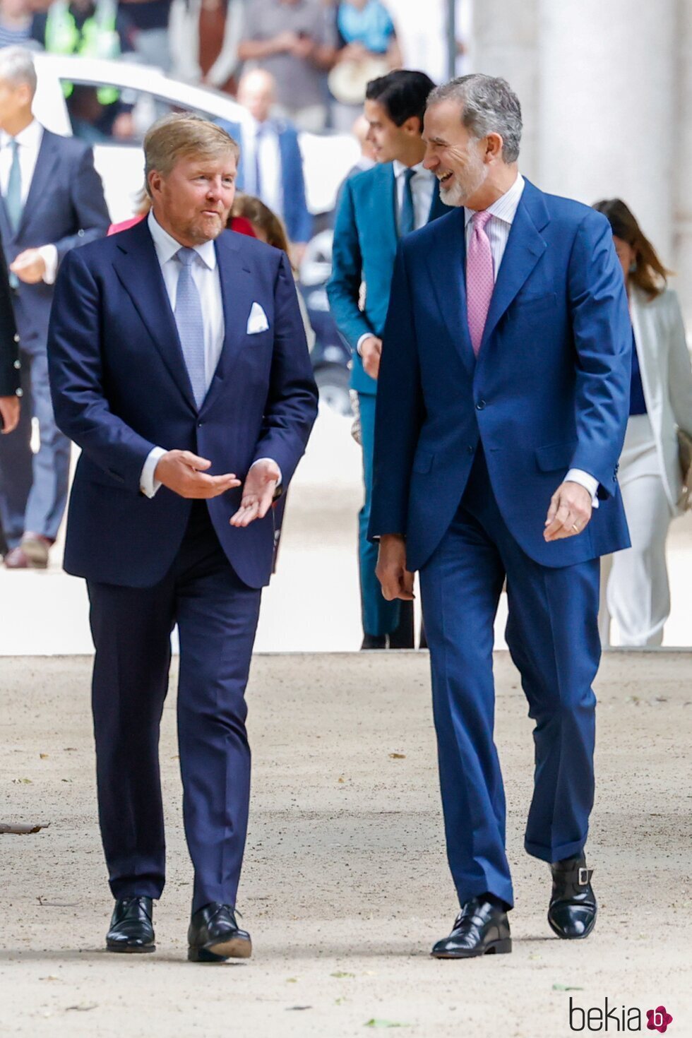 El Rey Felipe VI y Guillermo Alejandro de Holanda, muy cómplices en el almuerzo por el aniversario de relaciones diplomáticas entre Países Bajos y España