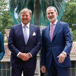 Rob Jetten, Guillermo Alejandro de Holanda, Felipe VI y Teresa Ribera en el almuerzo por el aniversario de relaciones diplomáticas entre Países Bajos y Esp