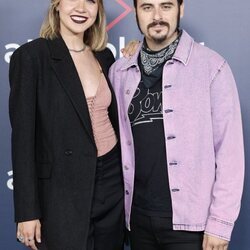 Andrea Guasch y Rubén Tajuelo en la presentación de Atresplayer en Madrid