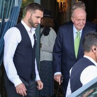 El Rey Juan Carlos de camino a la graduación de Irene Urdangarin