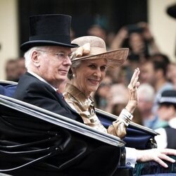 Los Duques de Gloucester en el Trooping the Colour 2023