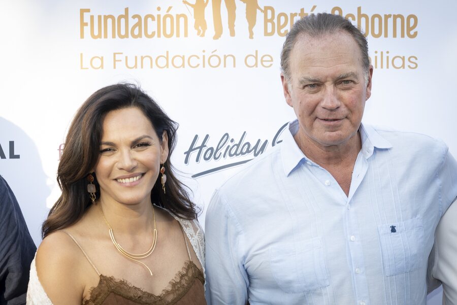 Fabiola Martínez y Bertín Osborne en el tardeo solidario de la Fundación Bertín Osborne