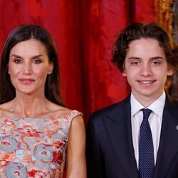 La Reina Letizia y Hashem de Jordania en el almuerzo a los Reyes de Jordania en el Palacio Real