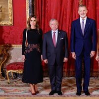 Los Reyes Felipe y Letizia y Abdalá y Rania de Jordania en el almuerzo a los Reyes de Jordania en el Palacio Real