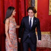 La Reina Letizia, muy atenta con Hashem de Jordania en el almuerzo a los Reyes de Jordania en el Palacio Real