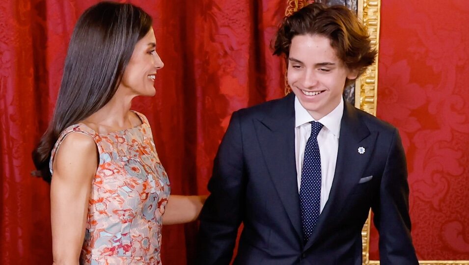 La Reina Letizia, muy atenta con Hashem de Jordania en el almuerzo a los Reyes de Jordania en el Palacio Real