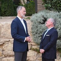 El Rey Felipe VI y Abdalá de Jordania en la cena de bienvenida por la reunión del Proceso de Áqaba en Córdoba