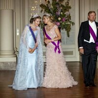 Los Reyes de Bélgica y los Reyes de Holanda en la cena por la Visita de Estado de los Reyes de Holanda a Bélgica